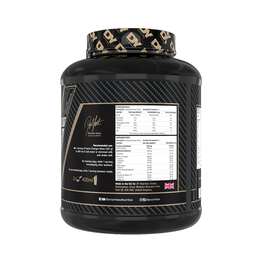 Mass Gainer Game Changer Mass 3Kg, 20 Lần Dùng